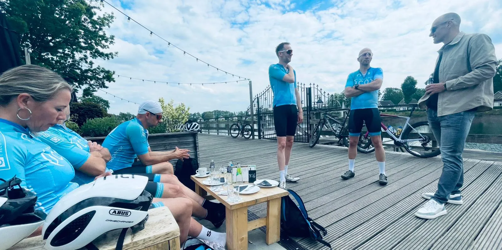 Na de rit samen bijpraten